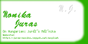 monika juras business card